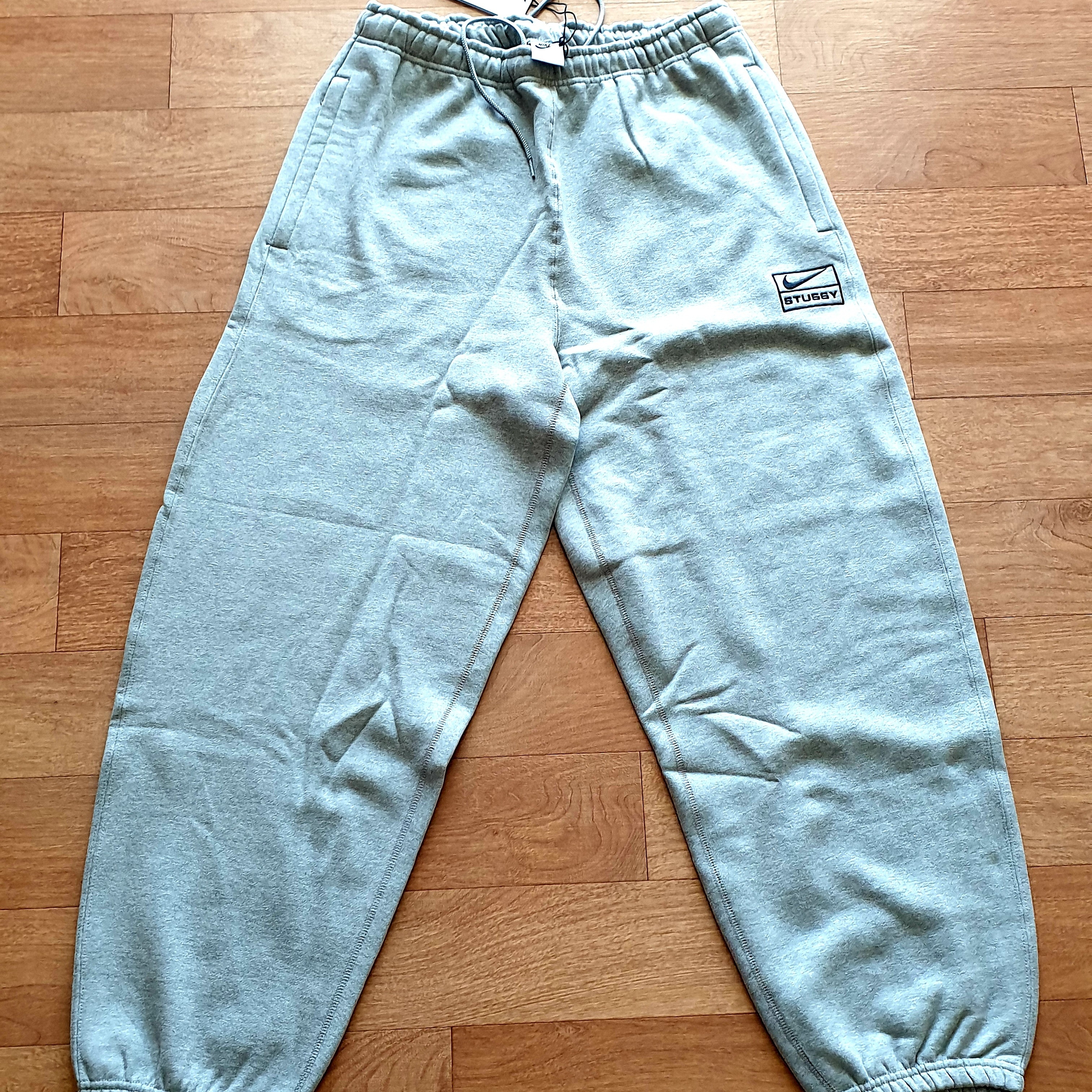 Nike x Stussy NRG Fleece Pants Dark Grey Heather (DO9340-063), Nike NSW Club Jogger Dark Grey Heather - Asia 착용 스타일 - 4
