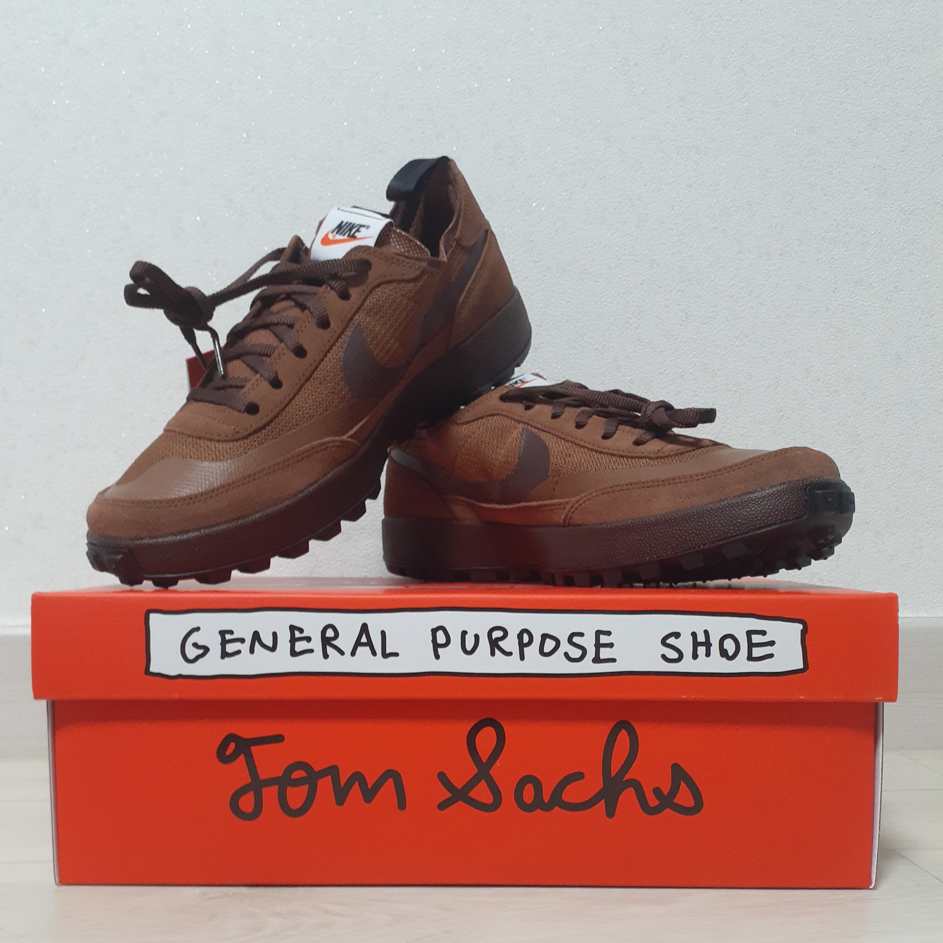 Nike x Tom Sachs General Purpose Shoe Brown 착용 스타일 - 1