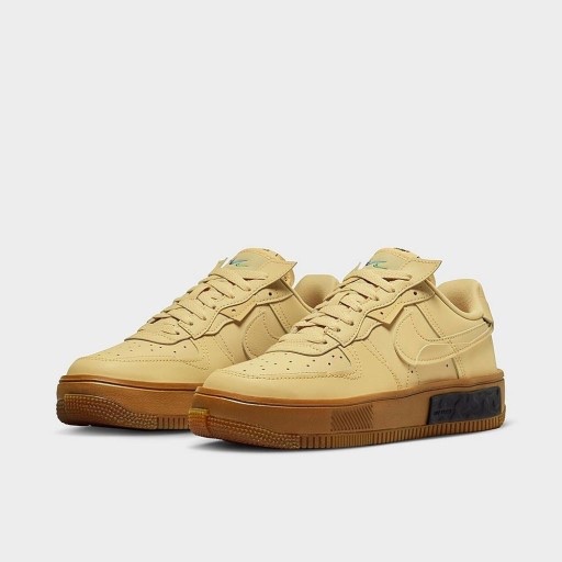 (W) Nike Air Force 1 Fontanka Sesame Black 착용 스타일 - 2