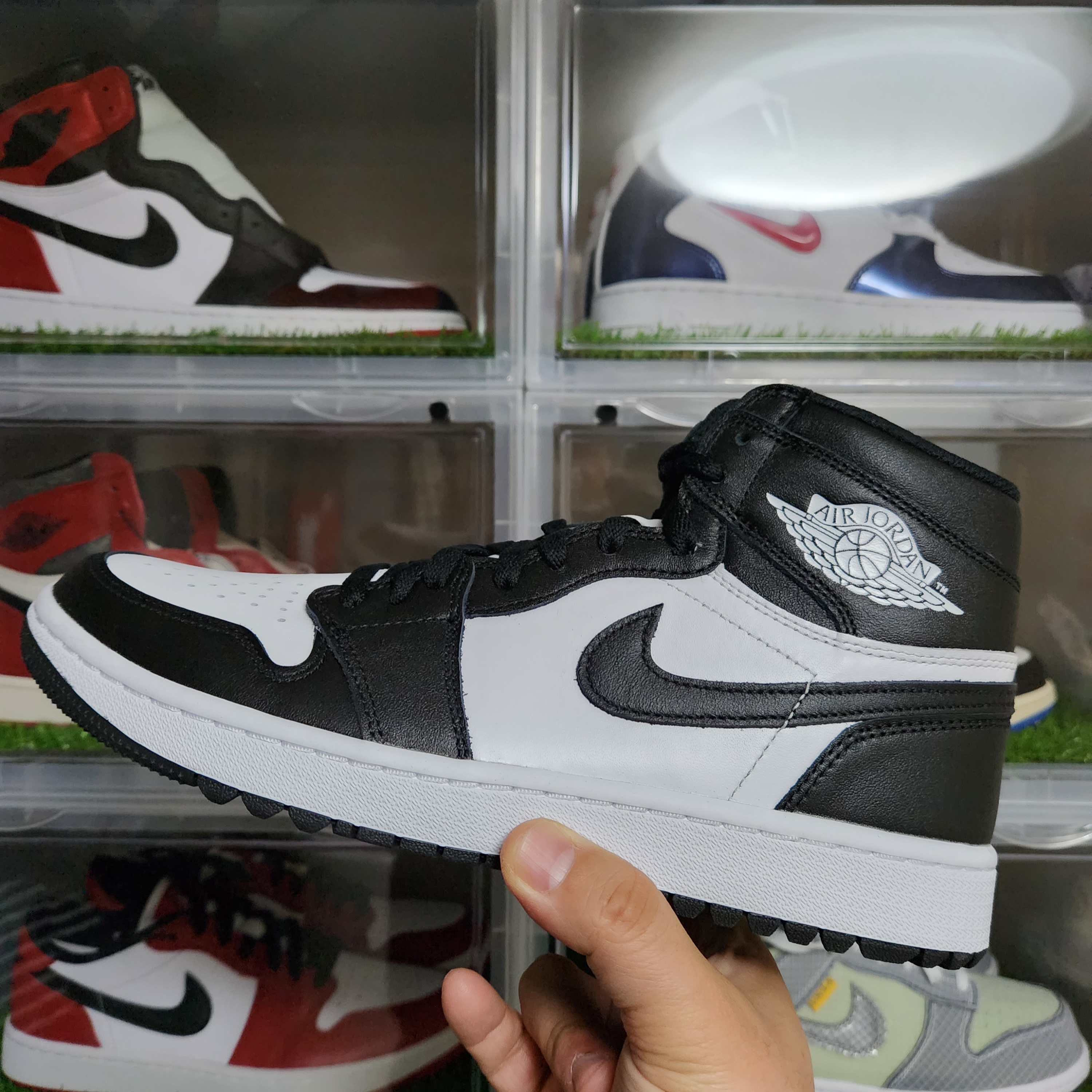 Jordan 1 High Golf White Black 착용 스타일 - 1