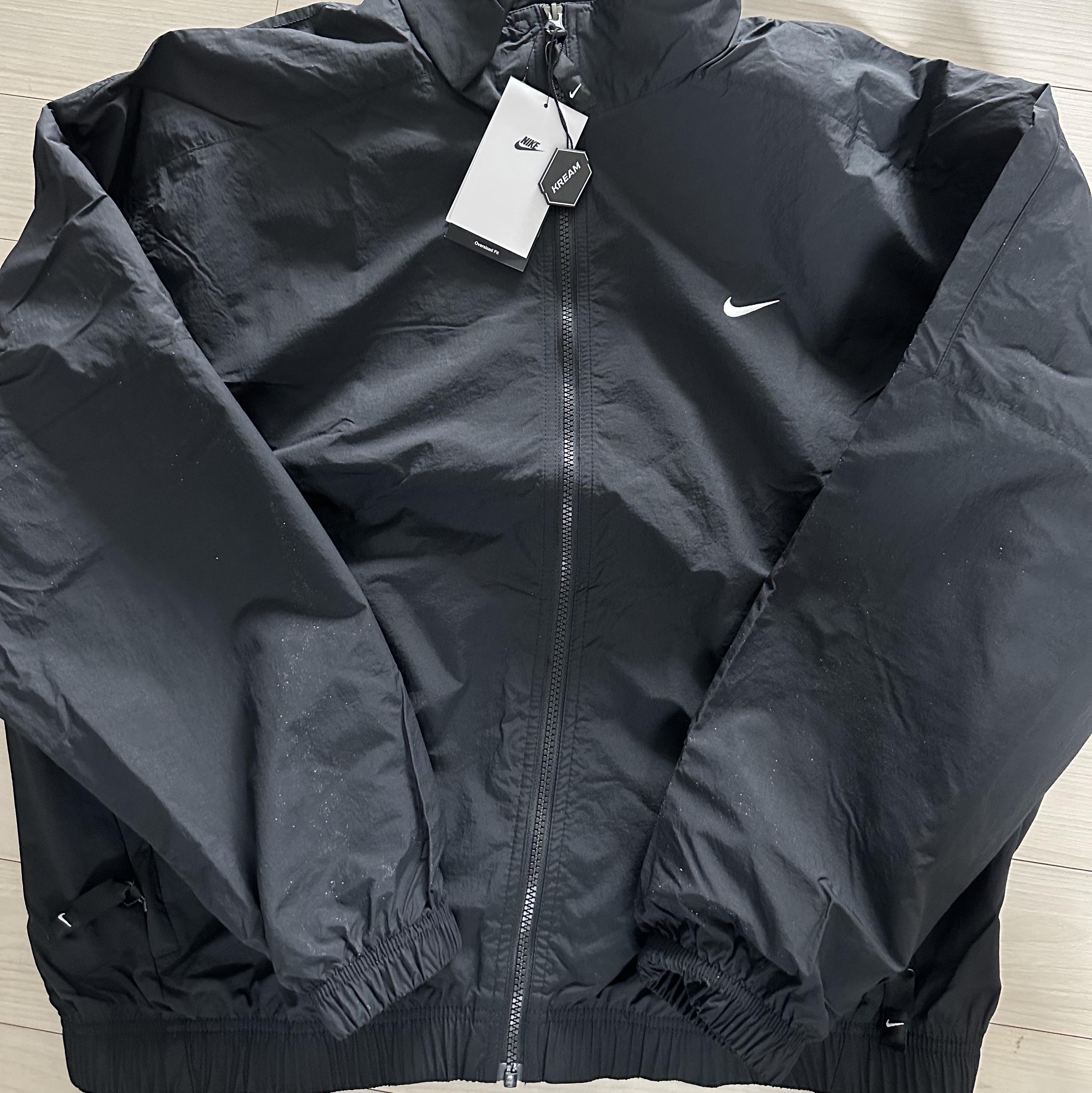 Nike NRG Solo Swoosh Woven Track Jacket Black - Asia 착용 스타일