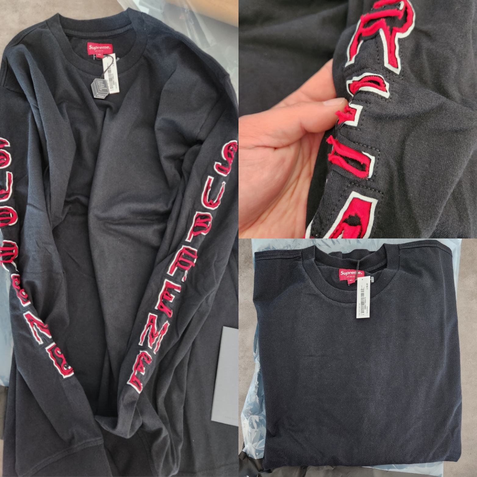 Supreme Cut Out L/S Top Black - 22FW 착용 스타일