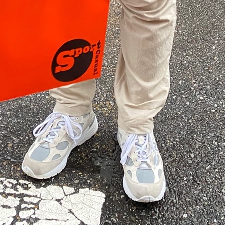New Balance 992 Made in USA White Silver 착용 스타일