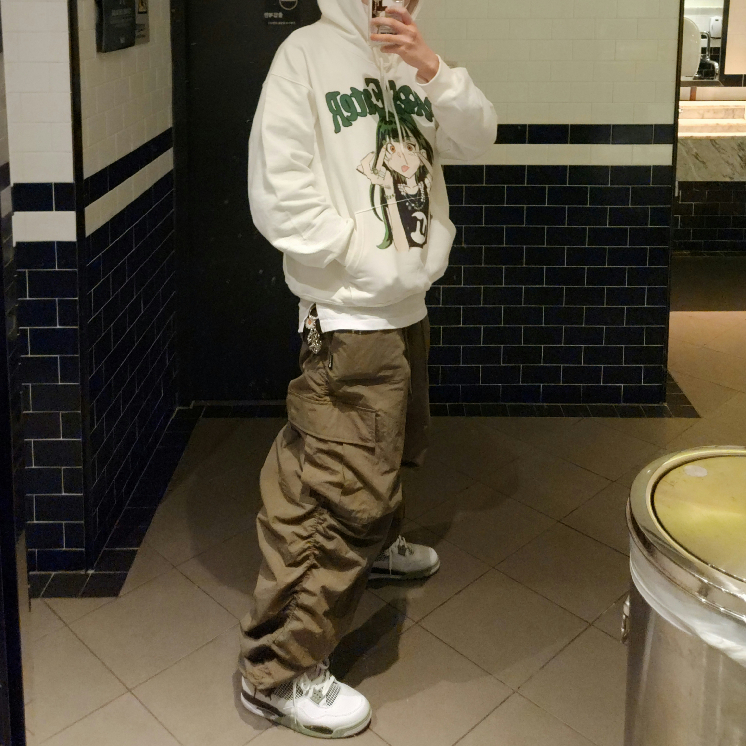 (W) Jordan 4 Retro Oil Green 착용 스타일
