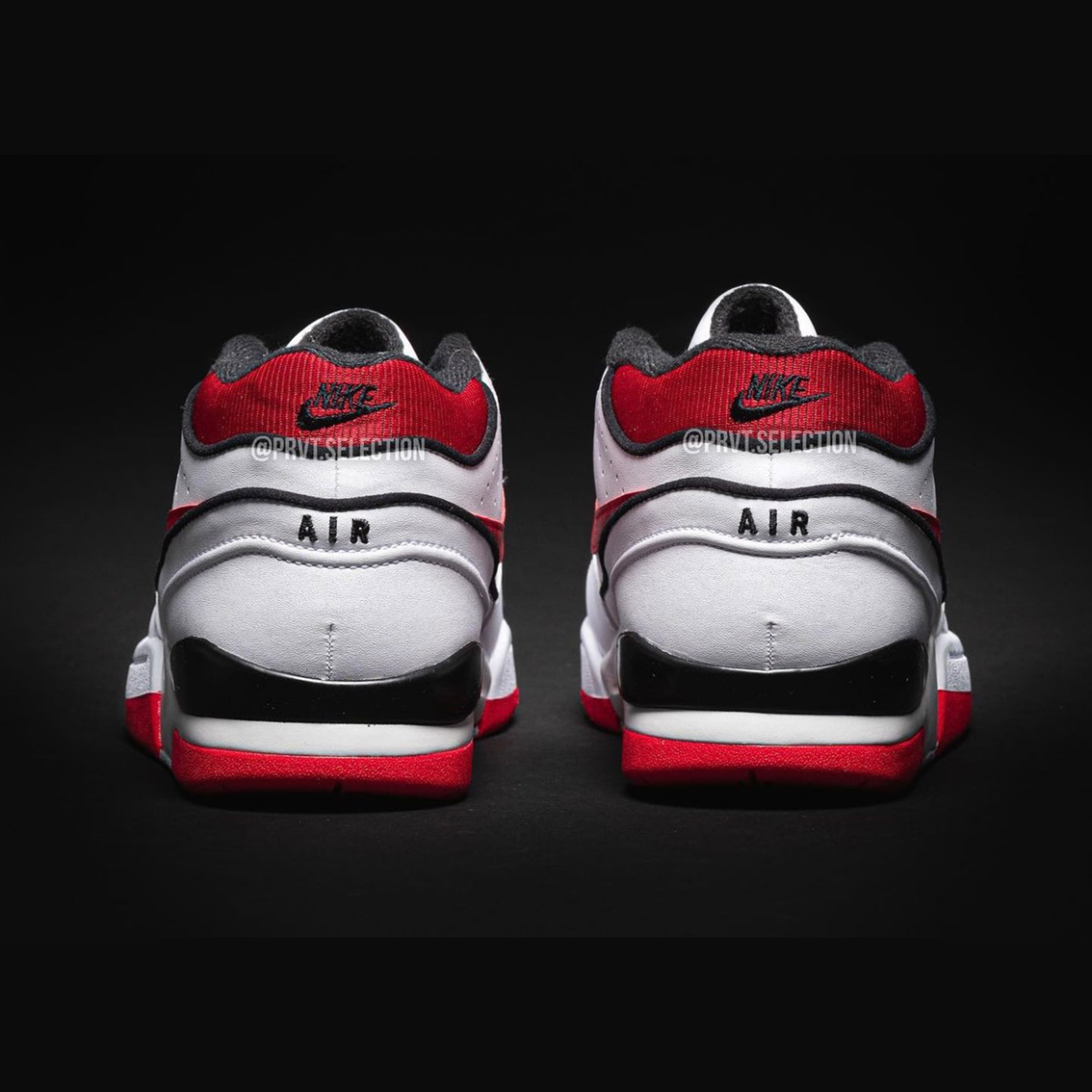 Nike Air Force 1 Low Retro Color of the Month University Red, Nike Air Force 1 Low White Red Midsole 착용 스타일 - 3