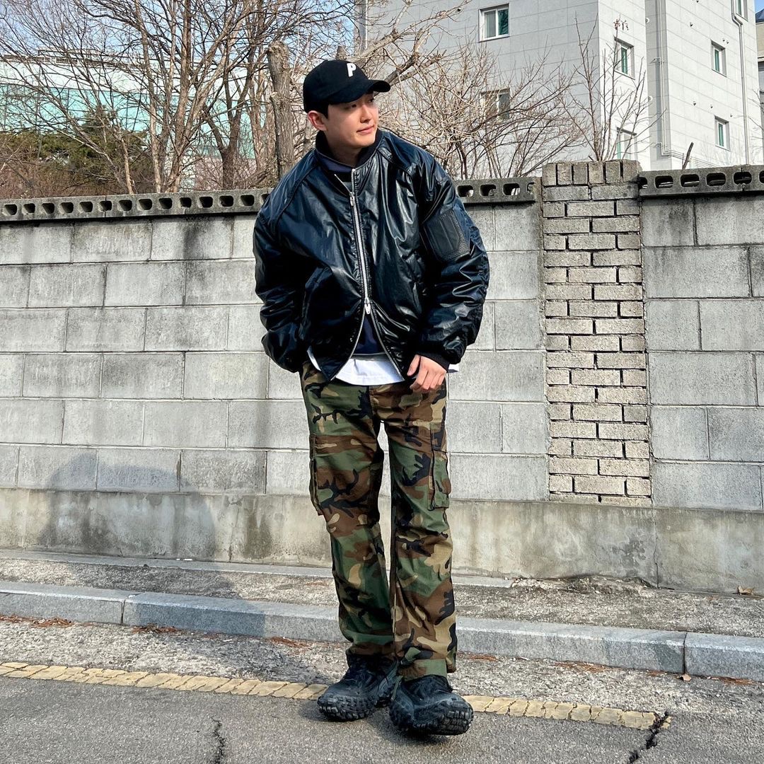 Palace Gore-Tex Plaid P 6-Panel Black - 22FW, Palace Gore-Tex Plaid P 6-Panel Navy Check - 22FW 착용 스타일