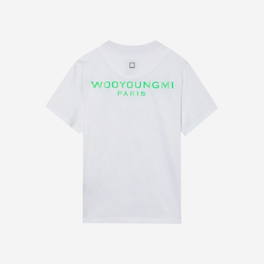 (W) 우영미 글로우 그래픽 티셔츠 화이트 - 22SS