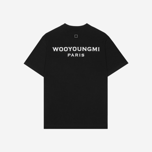 (W) 우영미 화이트 백로고 티셔츠 블랙 - 22FW