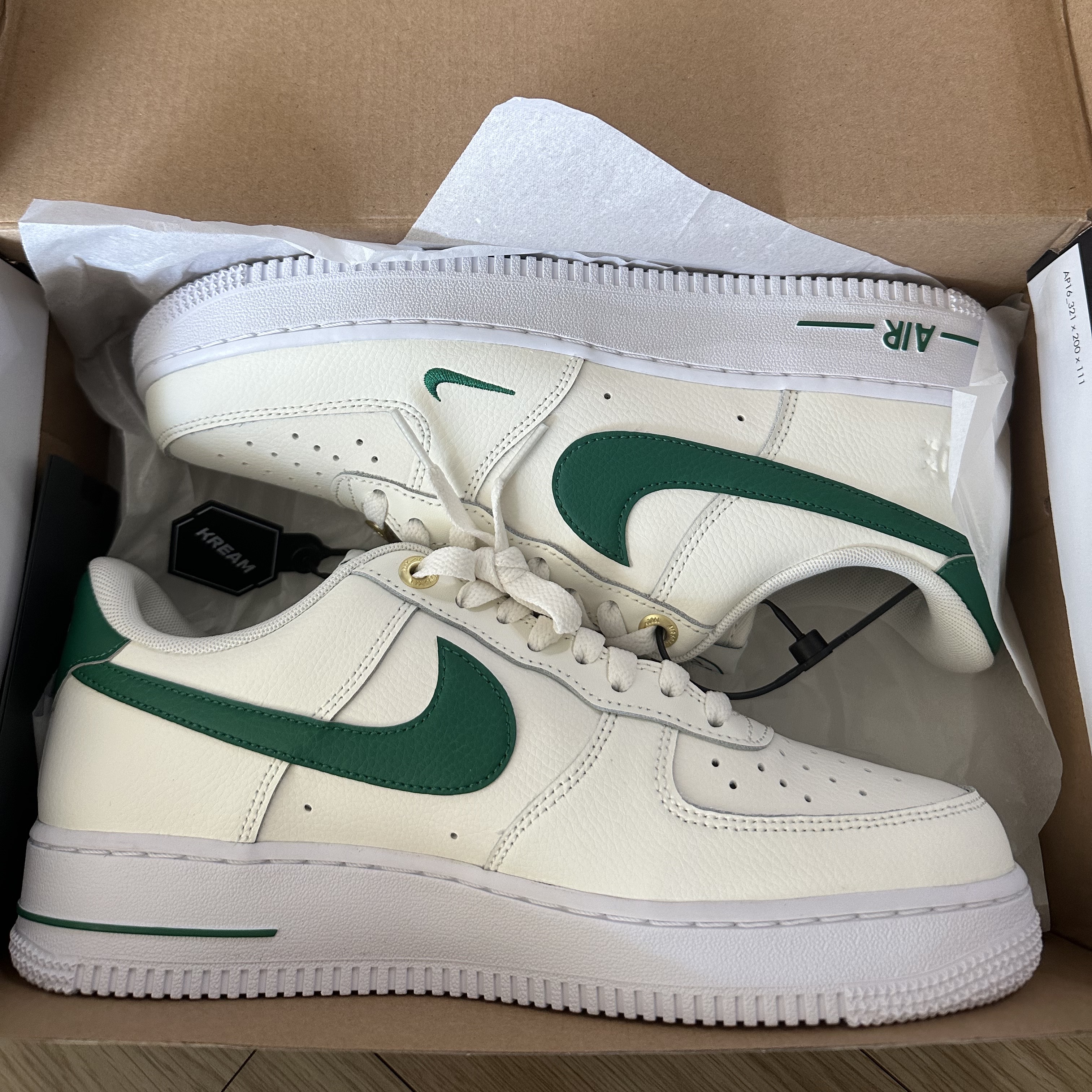 Nike Air Force 1 '07 LV8 40th Anniversary Join Forces Sail Malachite 착용 스타일