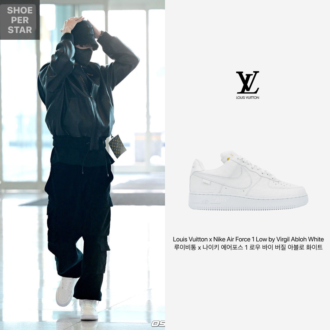 Louis Vuitton x Nike Air Force 1 Low by Virgil Abloh White 착용 스타일 - 1
