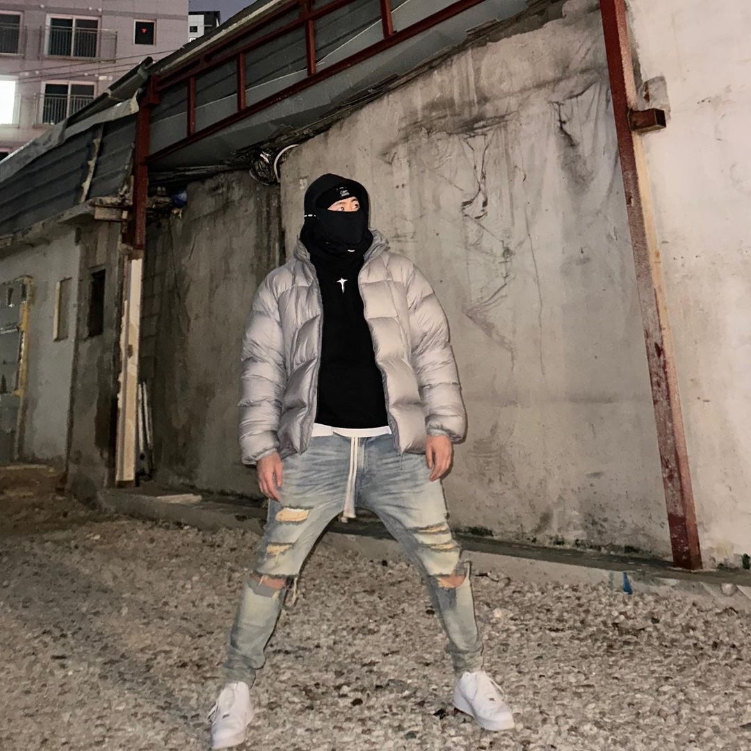 Palace Pertex Palace London Puffa Silver - 22SS, Palace Pertex Palace London Puffa Navy - 22SS 착용 스타일