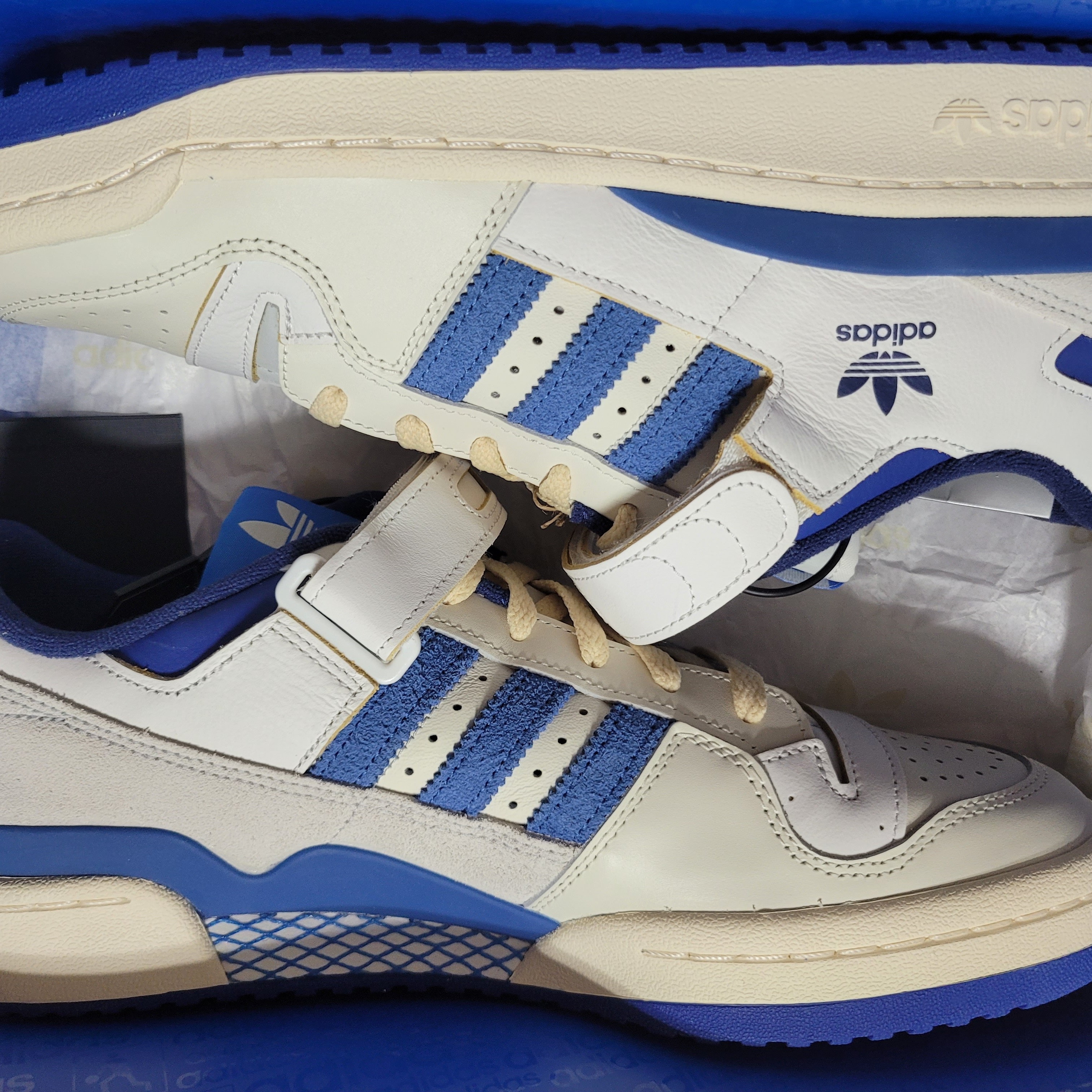 Adidas OG Forum 84 Low Blue Thread 착용 스타일 - 2