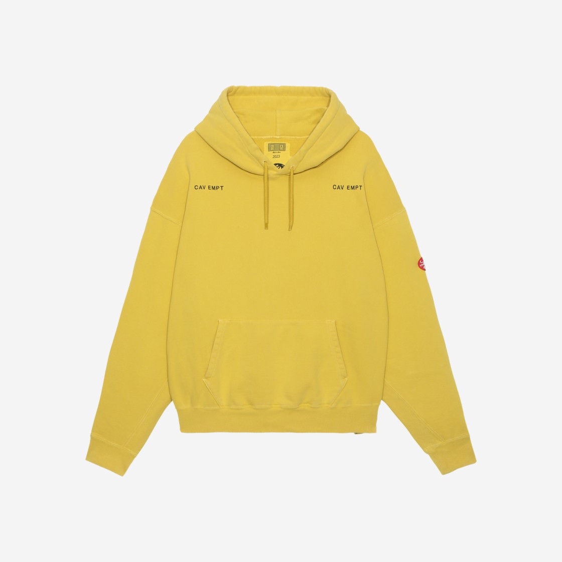 Cav Empt Overdye Hoodie Yellow - 23SS 상세 이미지 1