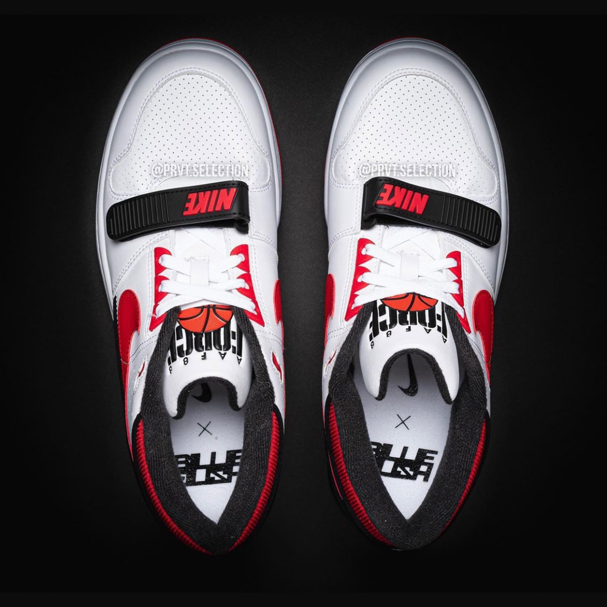 Nike Air Force 1 Low Retro Color of the Month University Red, Nike Air Force 1 Low White Red Midsole 착용 스타일 - 4