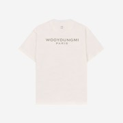 Wooyoungmi Nylon Beige Back Logo T-Shirt Ivory - 22SS