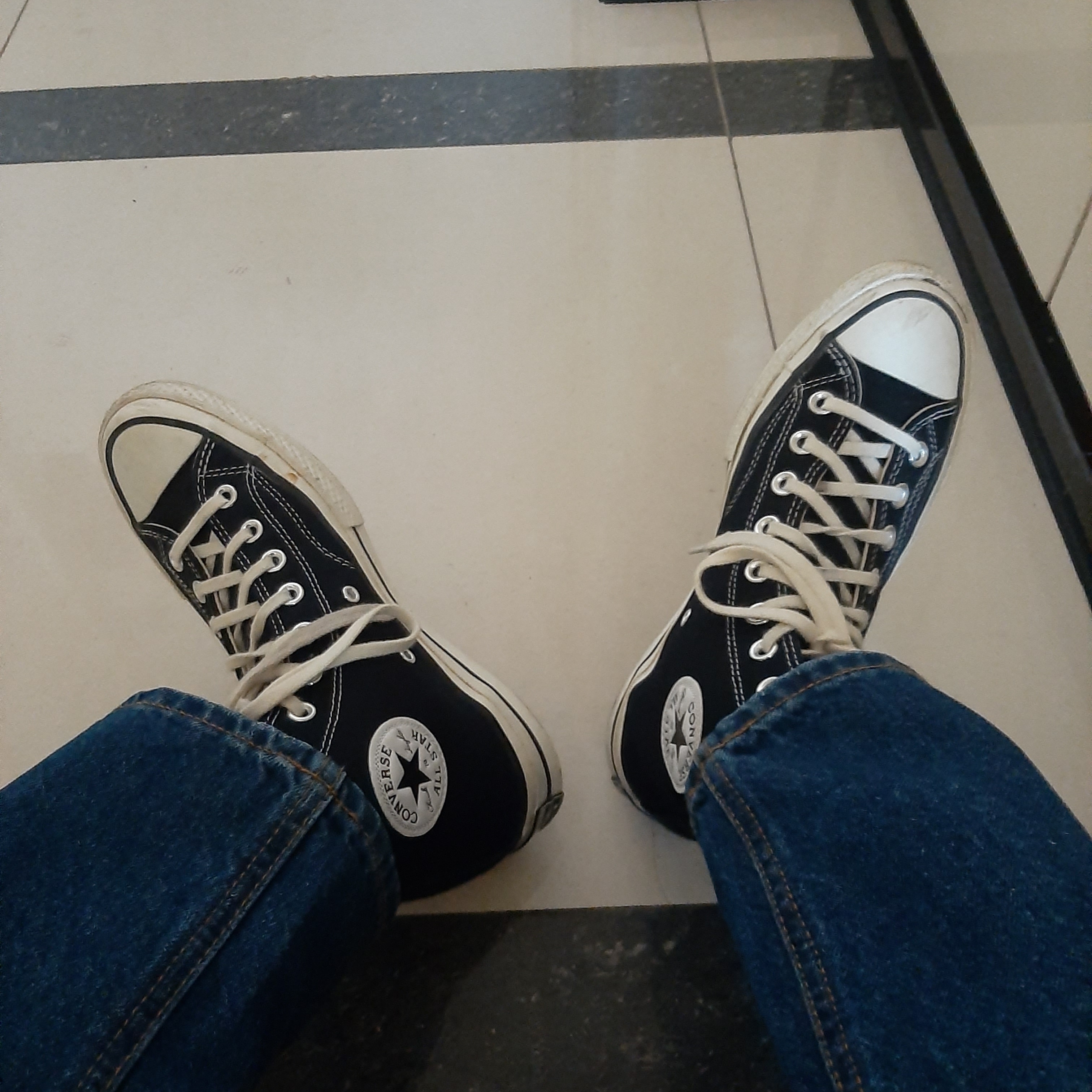 Converse Chuck 70 Hi Black 착용 스타일