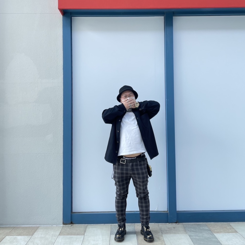 Dr. Martens x BAPE 1461 Smooth Emboss Black, Supreme Hanes Boxer Briefs Black (4 Pack) 착용 스타일 - 1