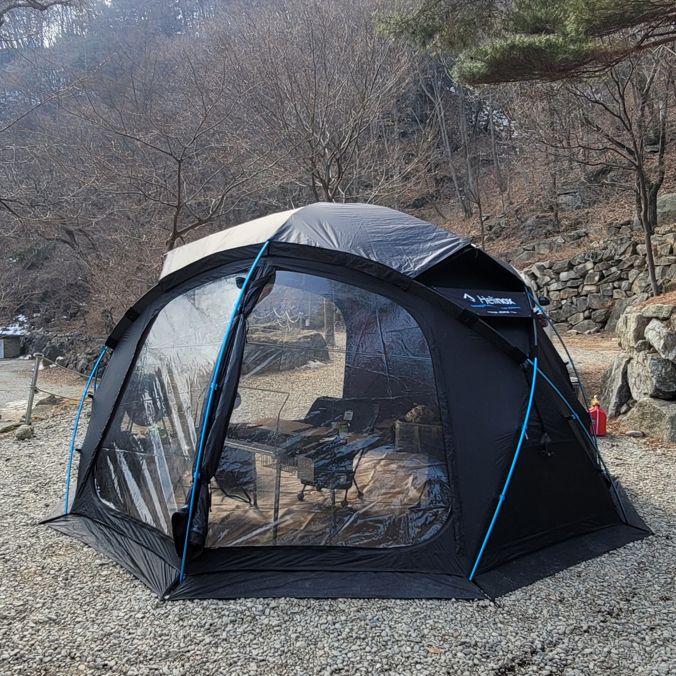 Helinox Nona Dome 4.0 Black 착용 스타일