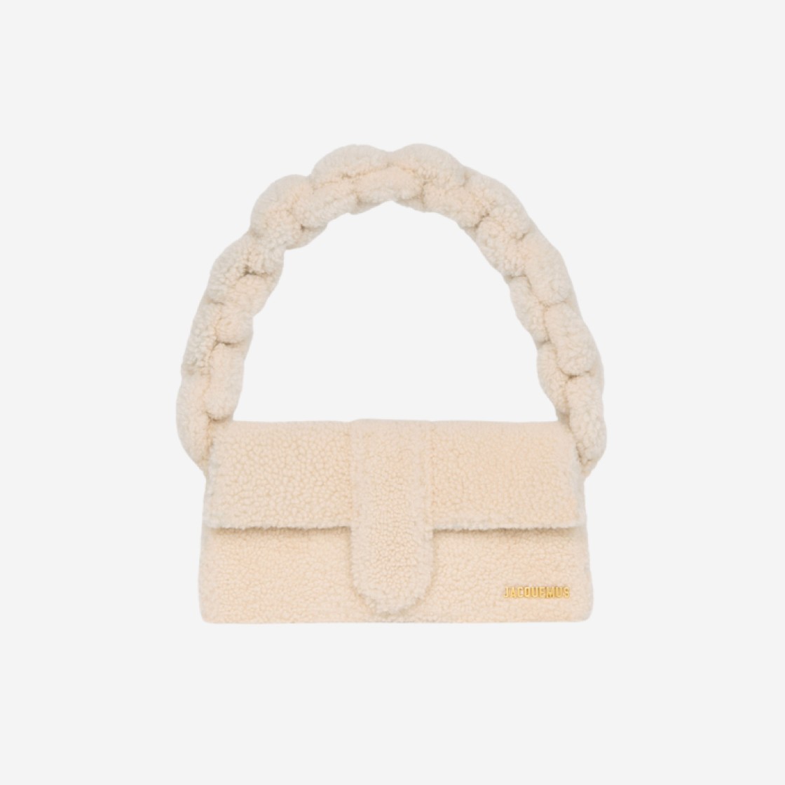 Jacquemus Le Bambidou Shearling Flap Bag Ivory 상세 이미지 1