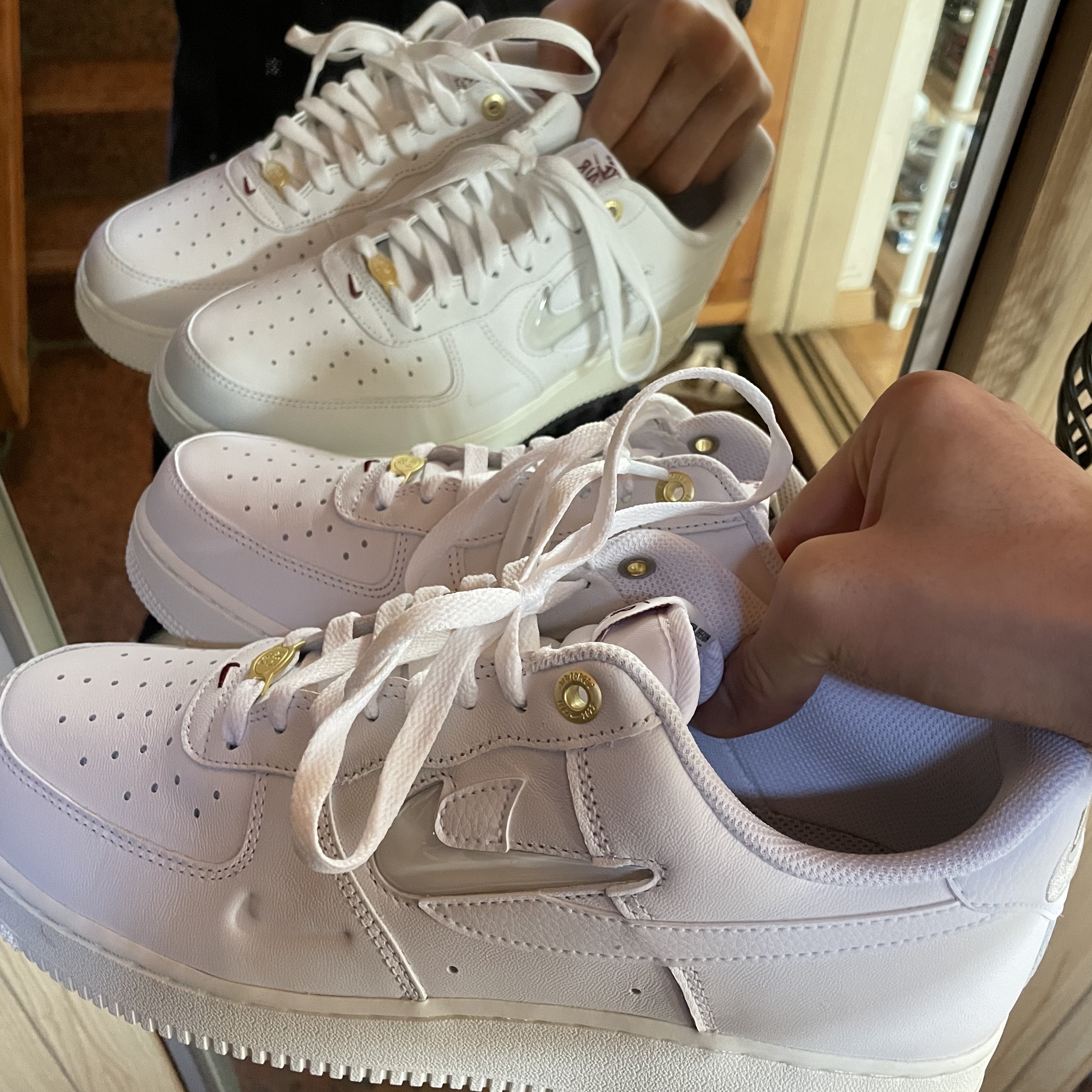 Nike Air Force 1 '07 PRM 40th Anniversary Join Forces White 착용 스타일 - 2
