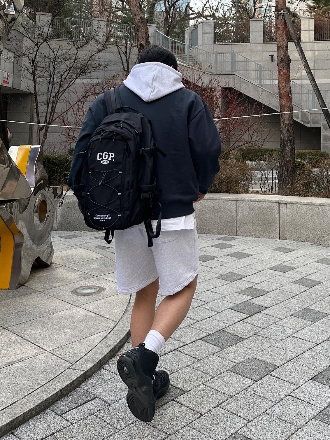 Nike x Stussy Air Penny II Black 착용 스타일 - 2