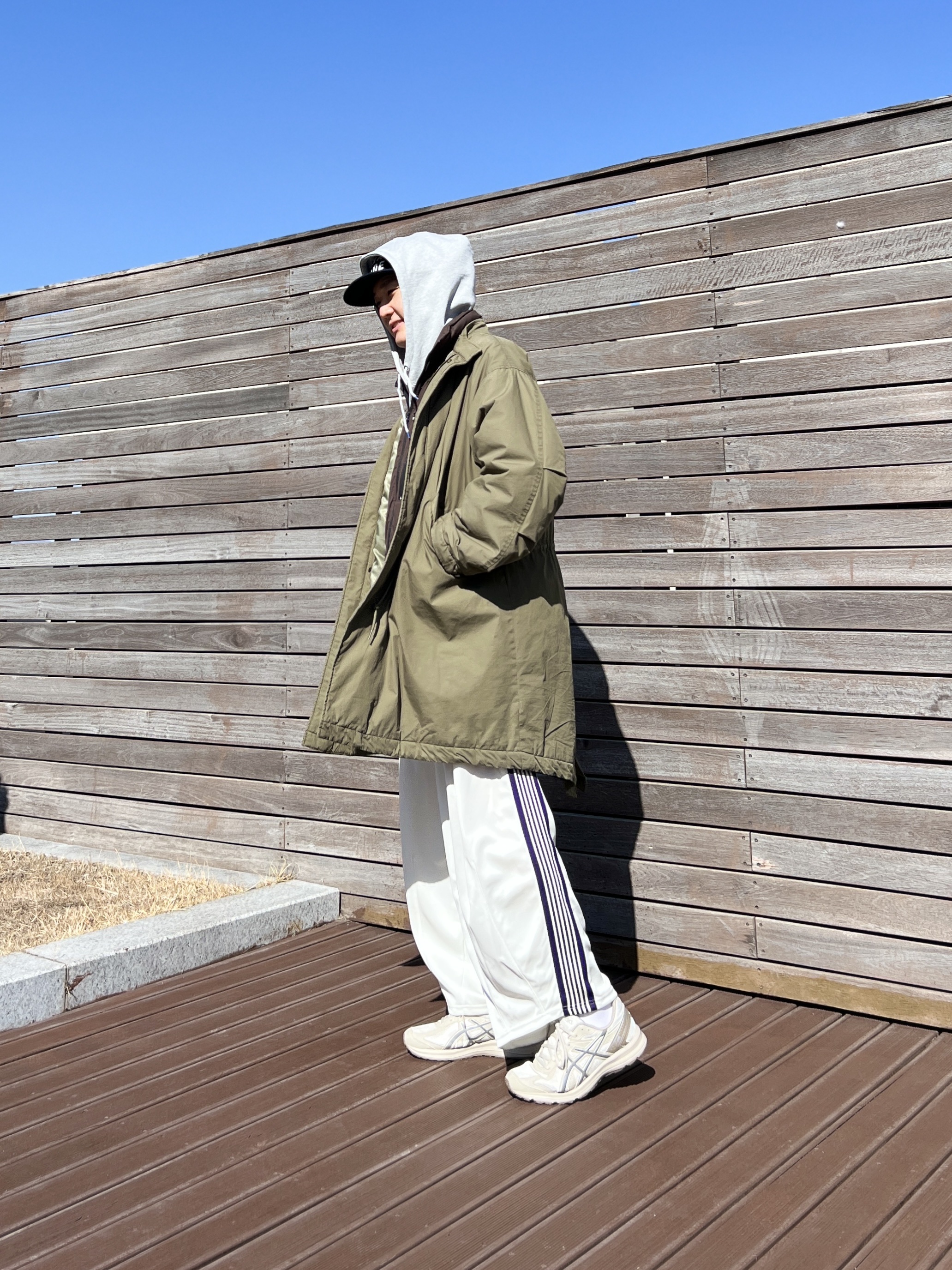 Human Made 6-Panel Wool Cap Navy, Asics Jog 100 S SMU Light Grey - 2E Wide 착용 스타일 - 2