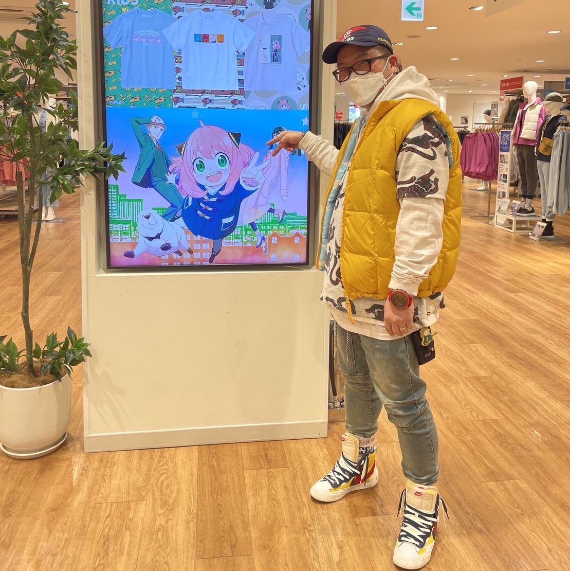 Nike x Sacai Blazer Mid Snow Beach 착용 스타일