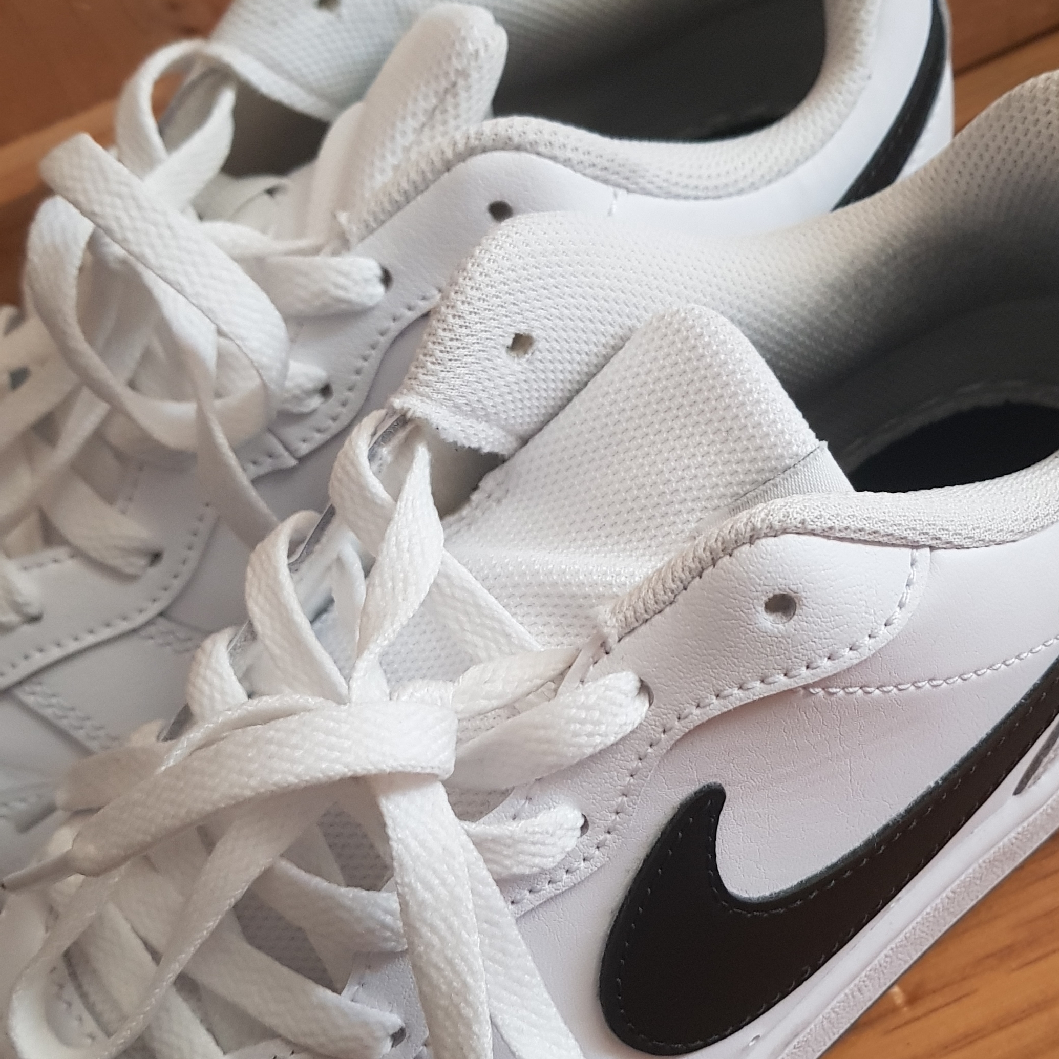 (GS) Nike Court Borough Low 2 White Black 착용 스타일