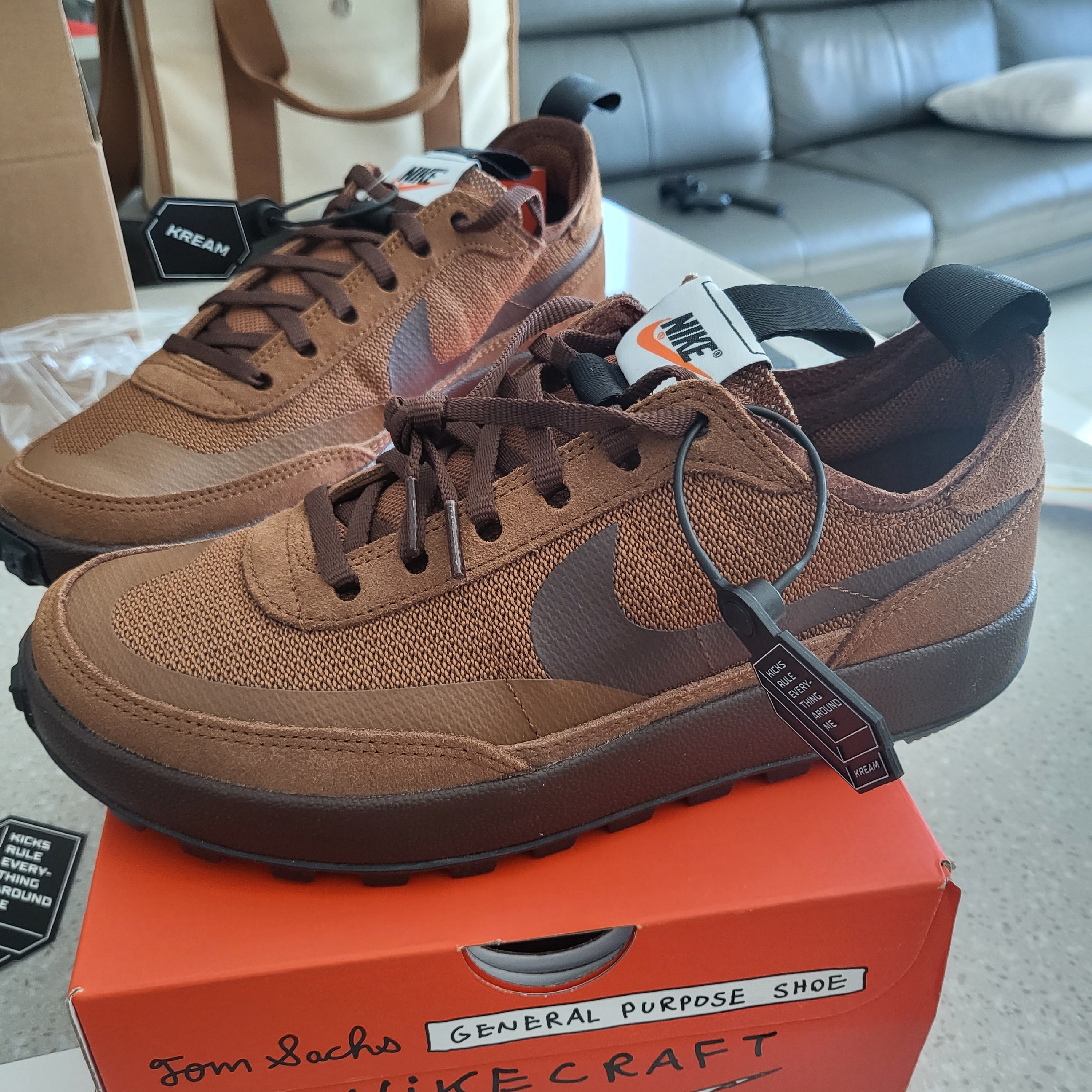 Nike x Tom Sachs General Purpose Shoe Brown 착용 스타일 - 2