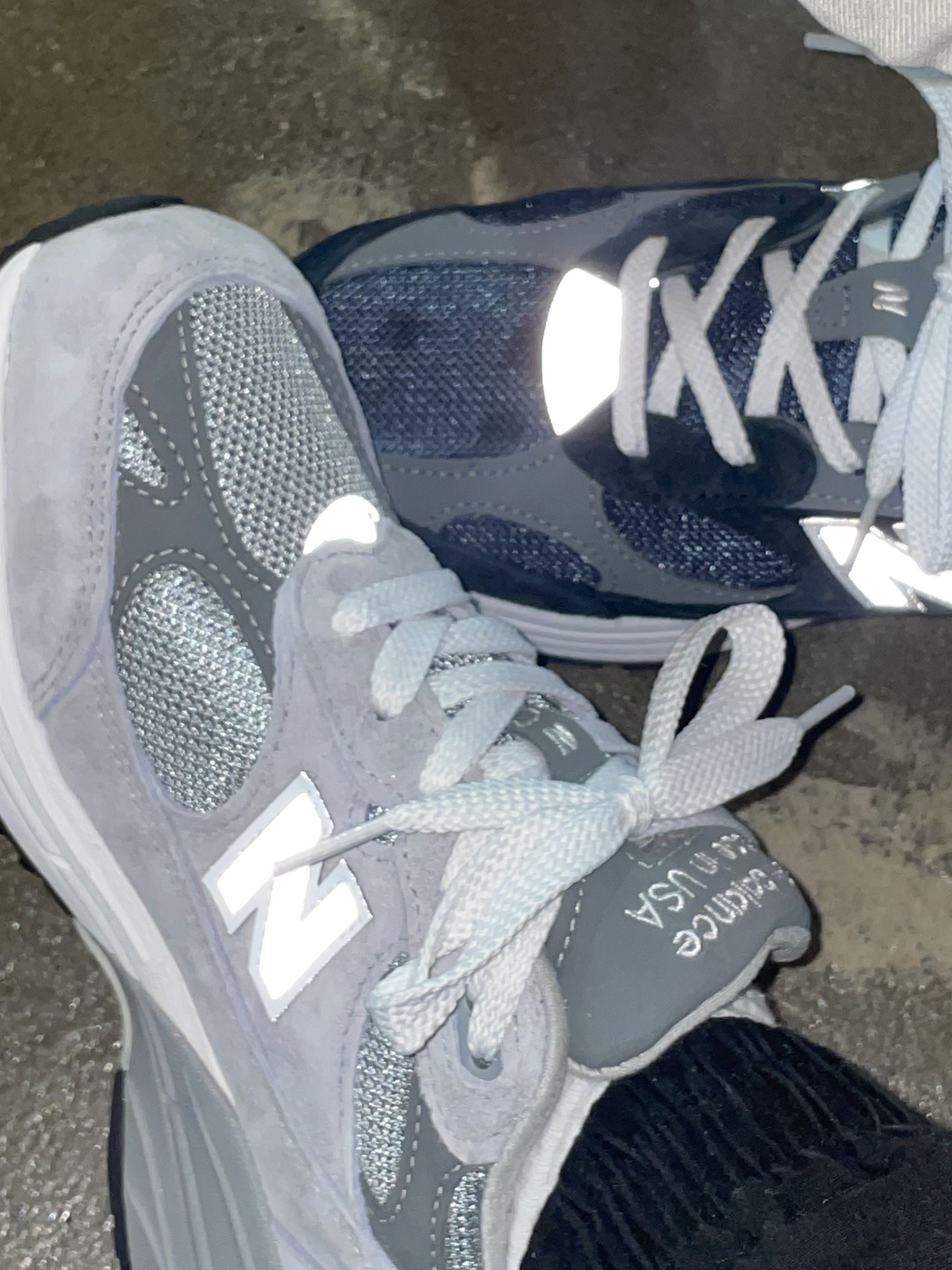 New Balance 993 Made in USA Grey - D Standard, (W) New Balance 993 Made in USA Grey - B Standard 착용 스타일 - 2