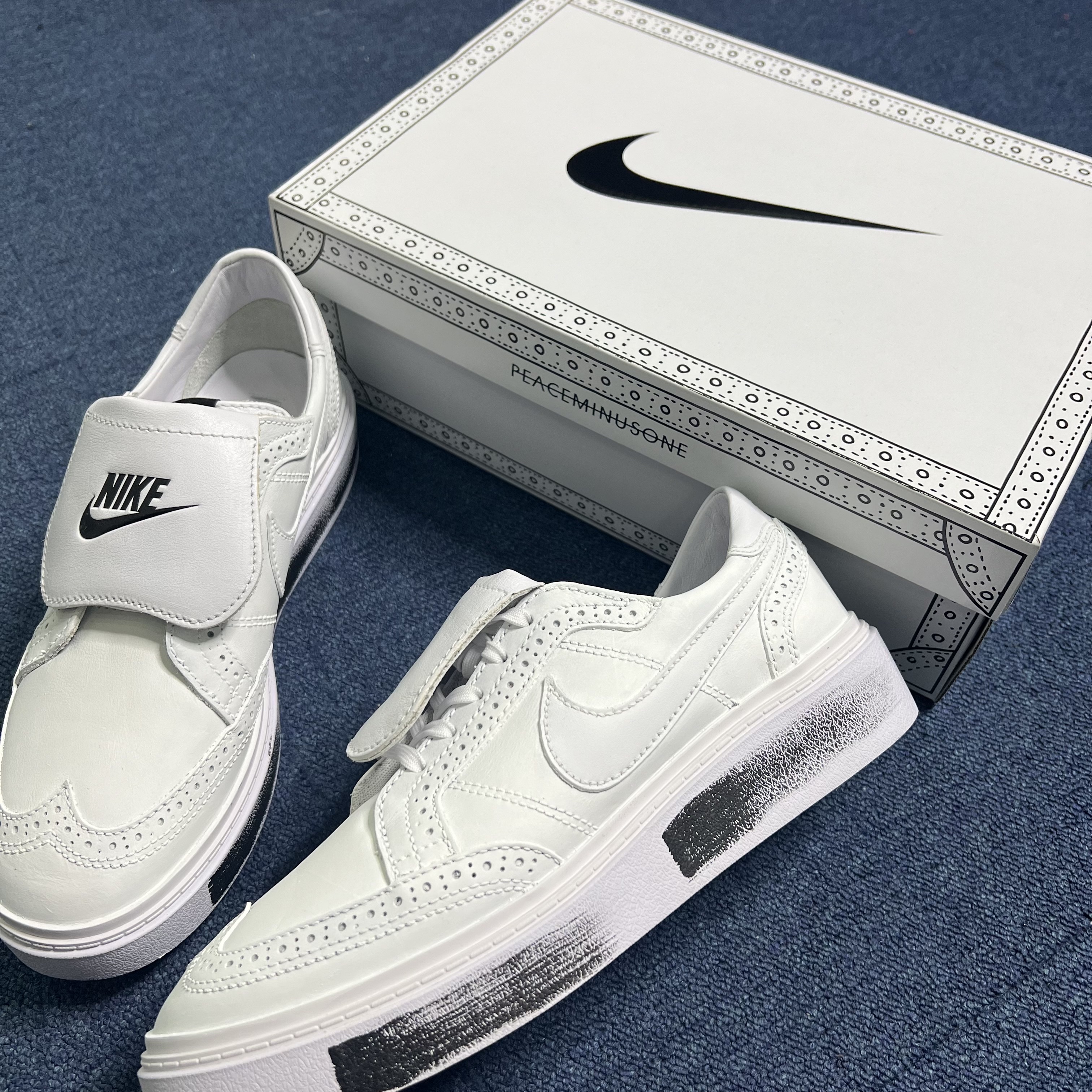 Nike x Peaceminusone Kwondo1 White 착용 스타일 - 1