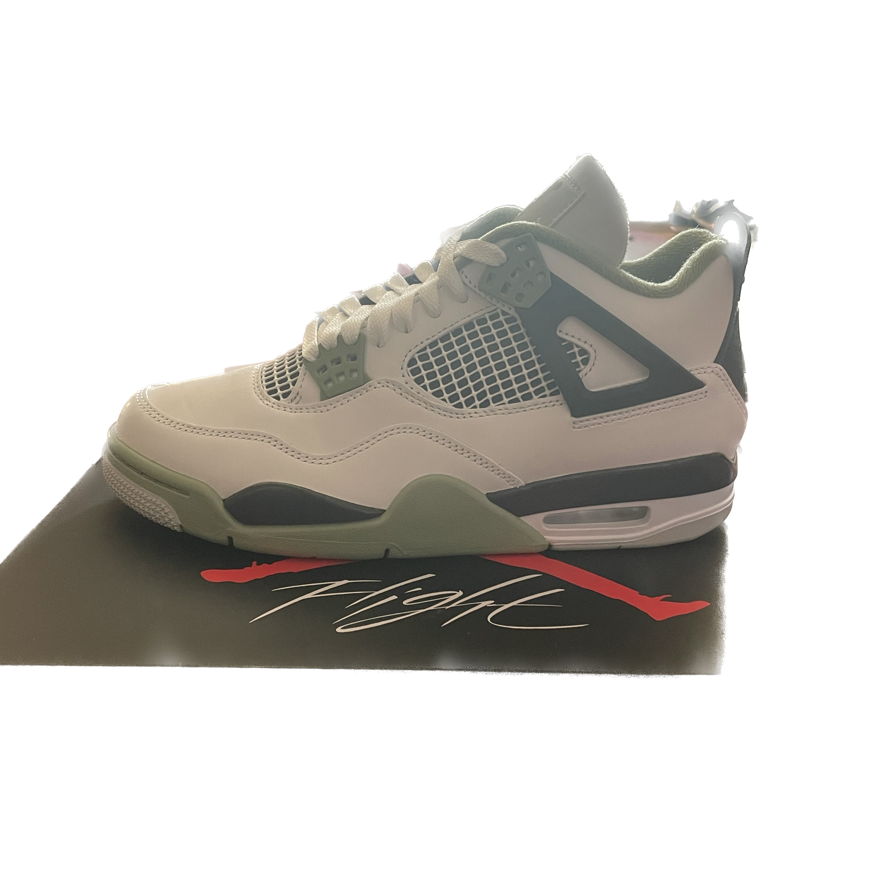 (W) Jordan 4 Retro Oil Green 착용 스타일