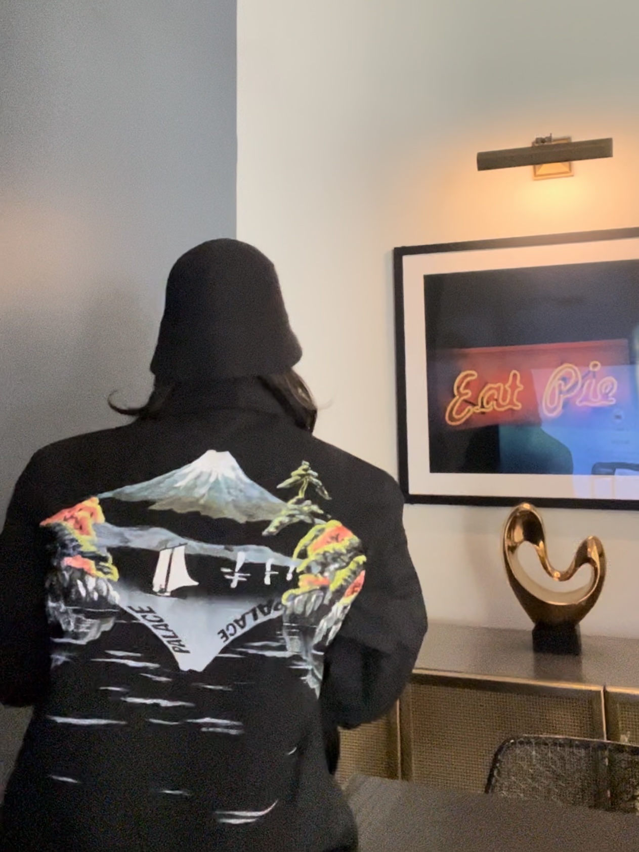 Palace Zen Work Jacket Black - 23SS 착용 스타일 - 1