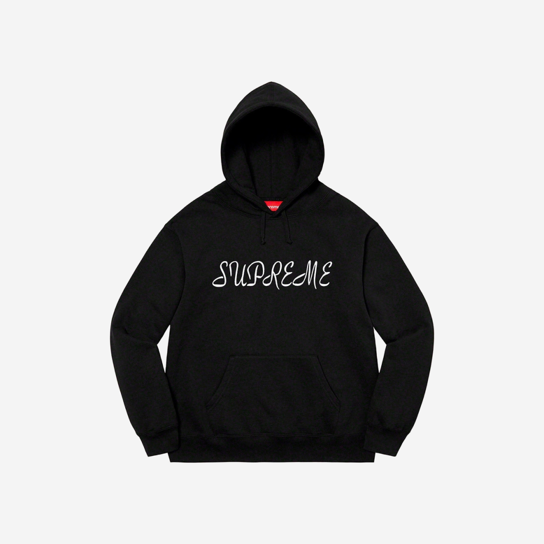 슈프림 스크립트 후드 스웨트셔츠 네이비 - 23SS | Supreme | KREAM