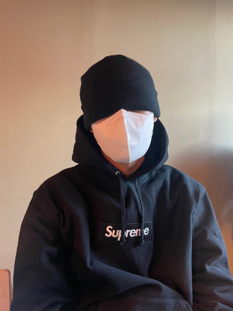 Supreme Box Logo Hooded Sweatshirt Black - 21FW 착용 스타일
