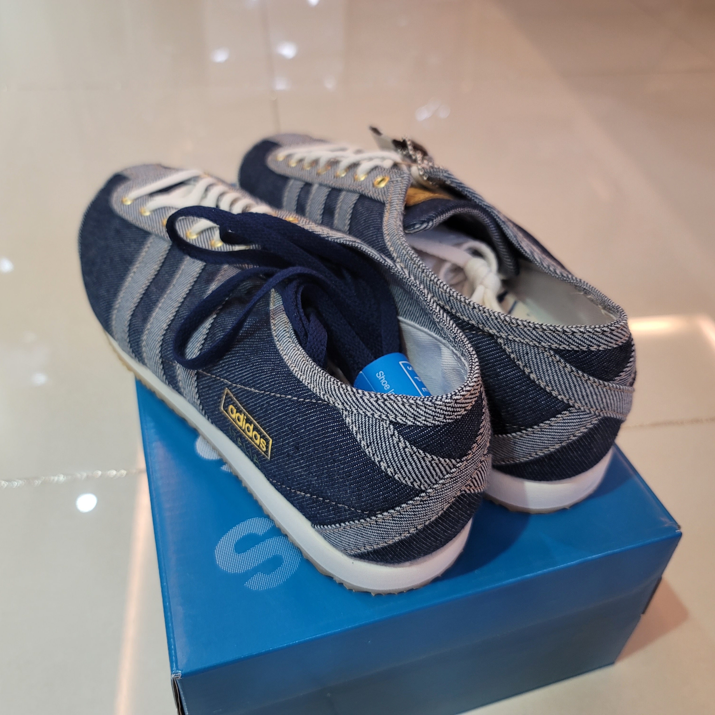 Adidas Denim Italia Spezial Blue Bird 착용 스타일 - 3