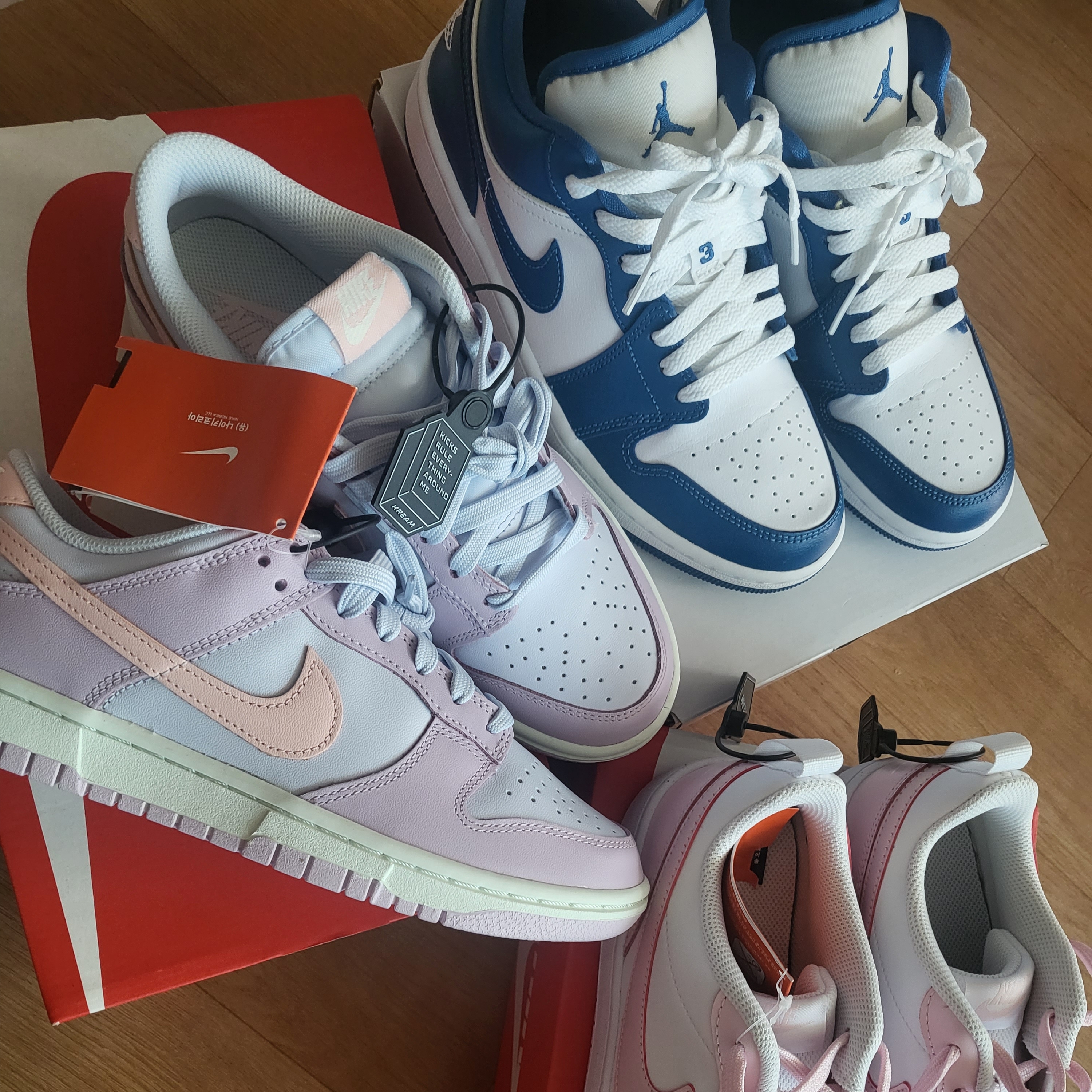 (W) Nike Dunk Low Atmosphere Pink 착용 스타일