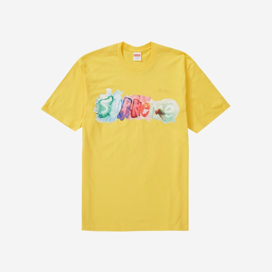 Supreme Watercolor T-Shirt Yellow - 23SS 상세 이미지 1