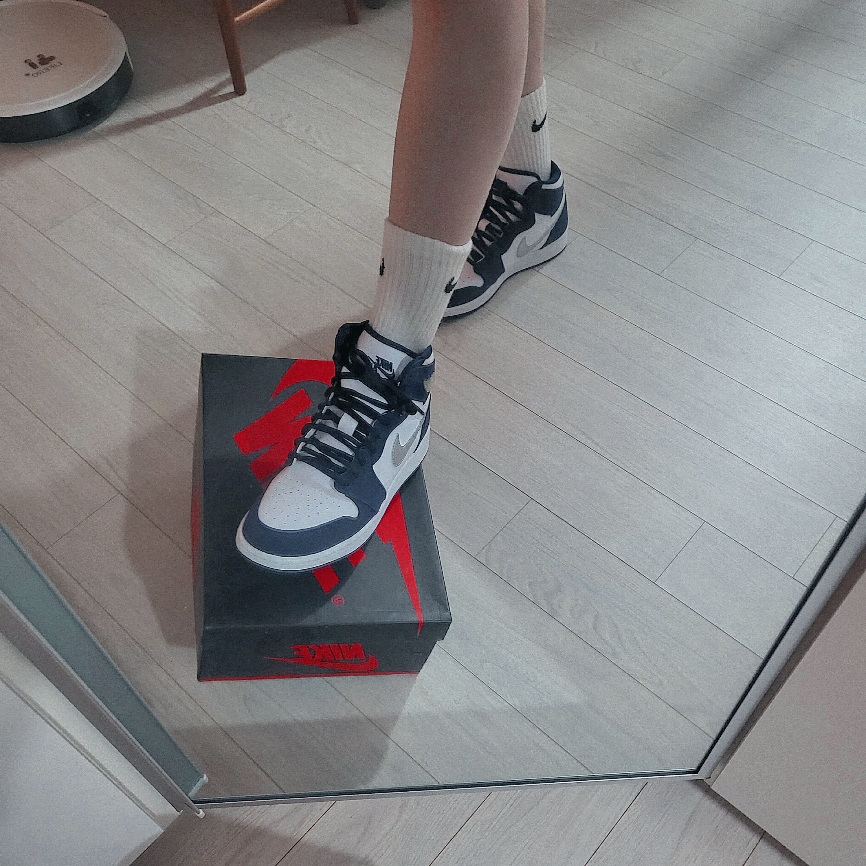 (GS) Jordan 1 Retro High OG CO.JP Midnight Navy 착용 스타일 - 2