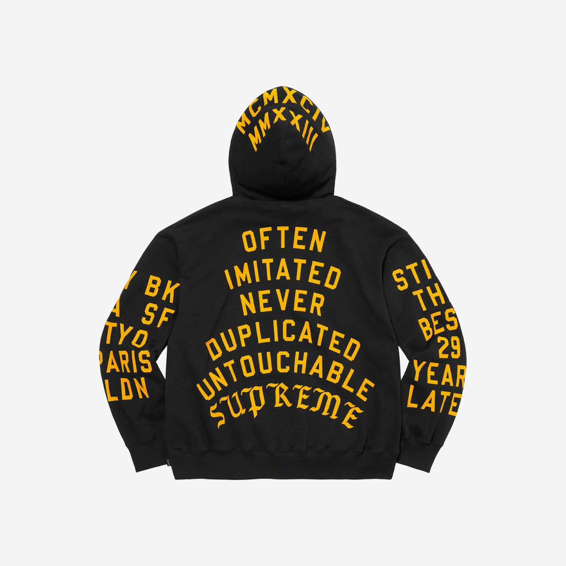 Supreme Team Flocked Hooded Sweatshirt ファッション