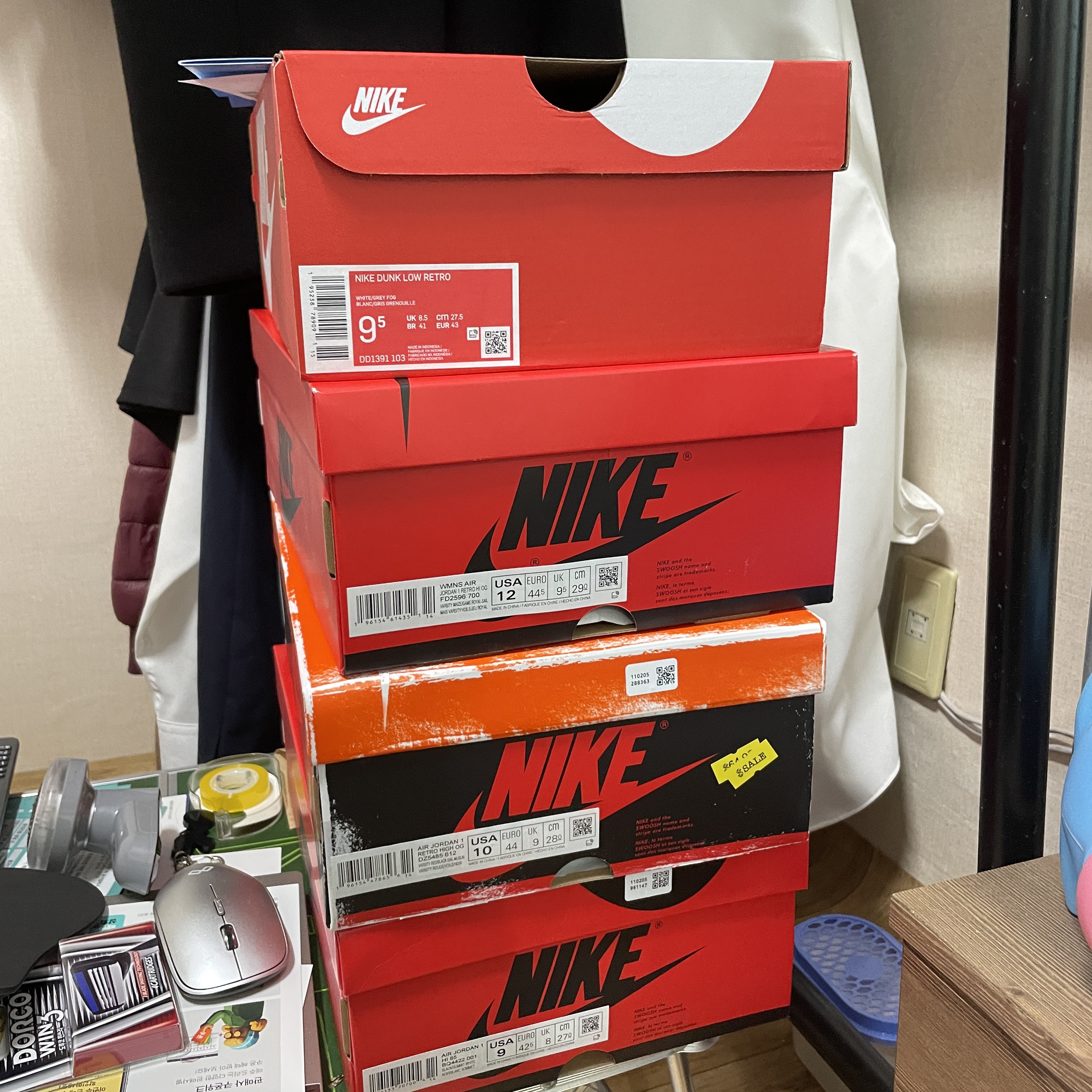 Jordan 1 High 85 Black White 착용 스타일 - 5