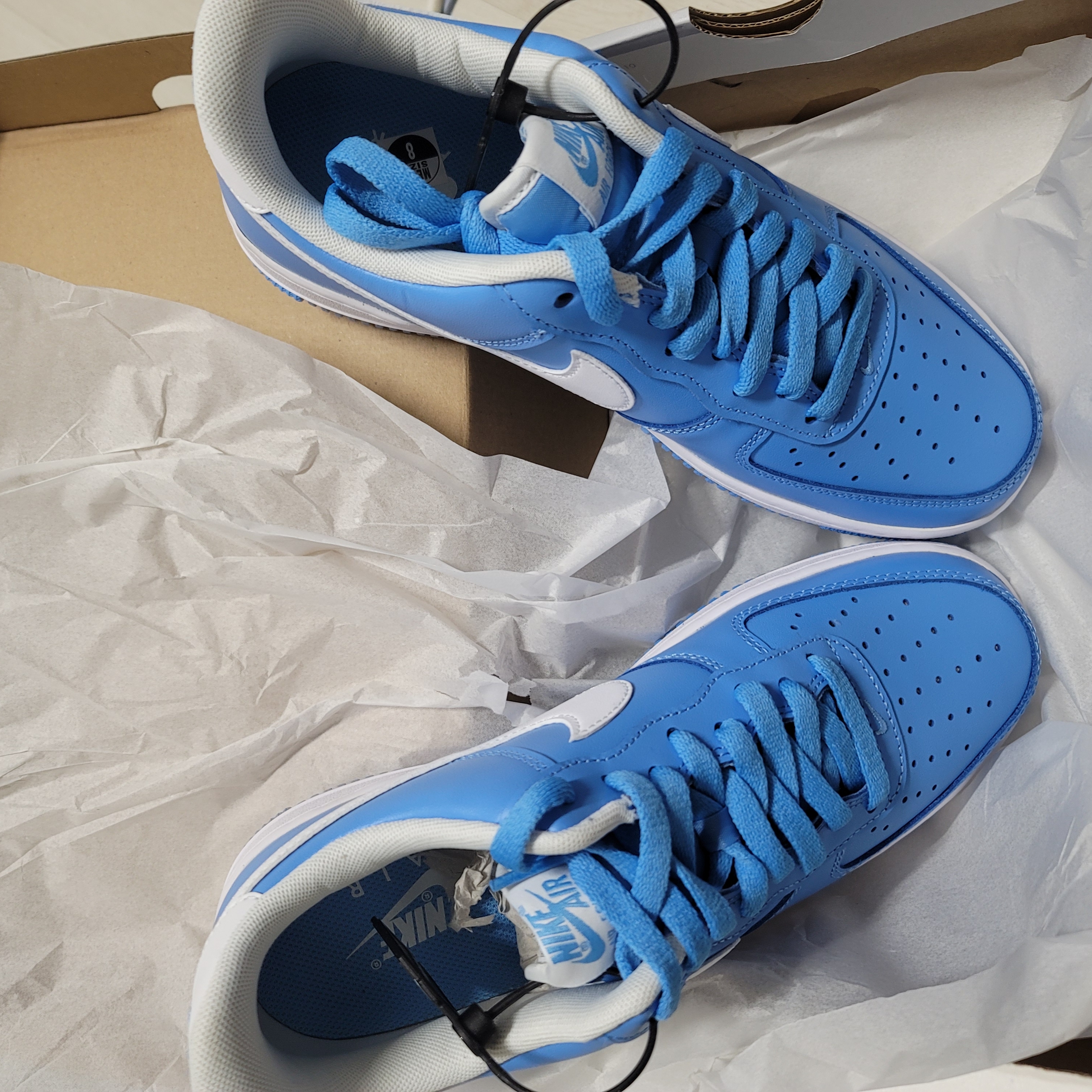 Nike Air Force 1 '07 Low University Blue 착용 스타일 - 3