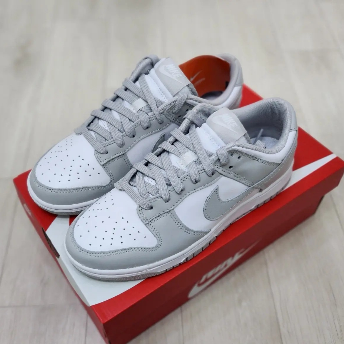 Nike Dunk Low Retro Grey Fog 착용 스타일 - 2