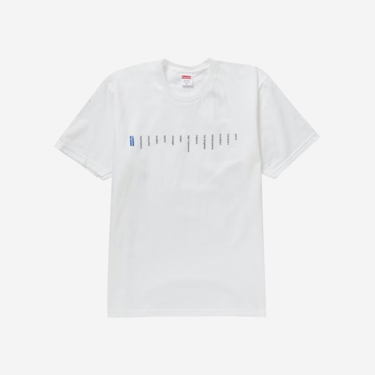 슈프림 로케이션 티셔츠 화이트 - 23SS