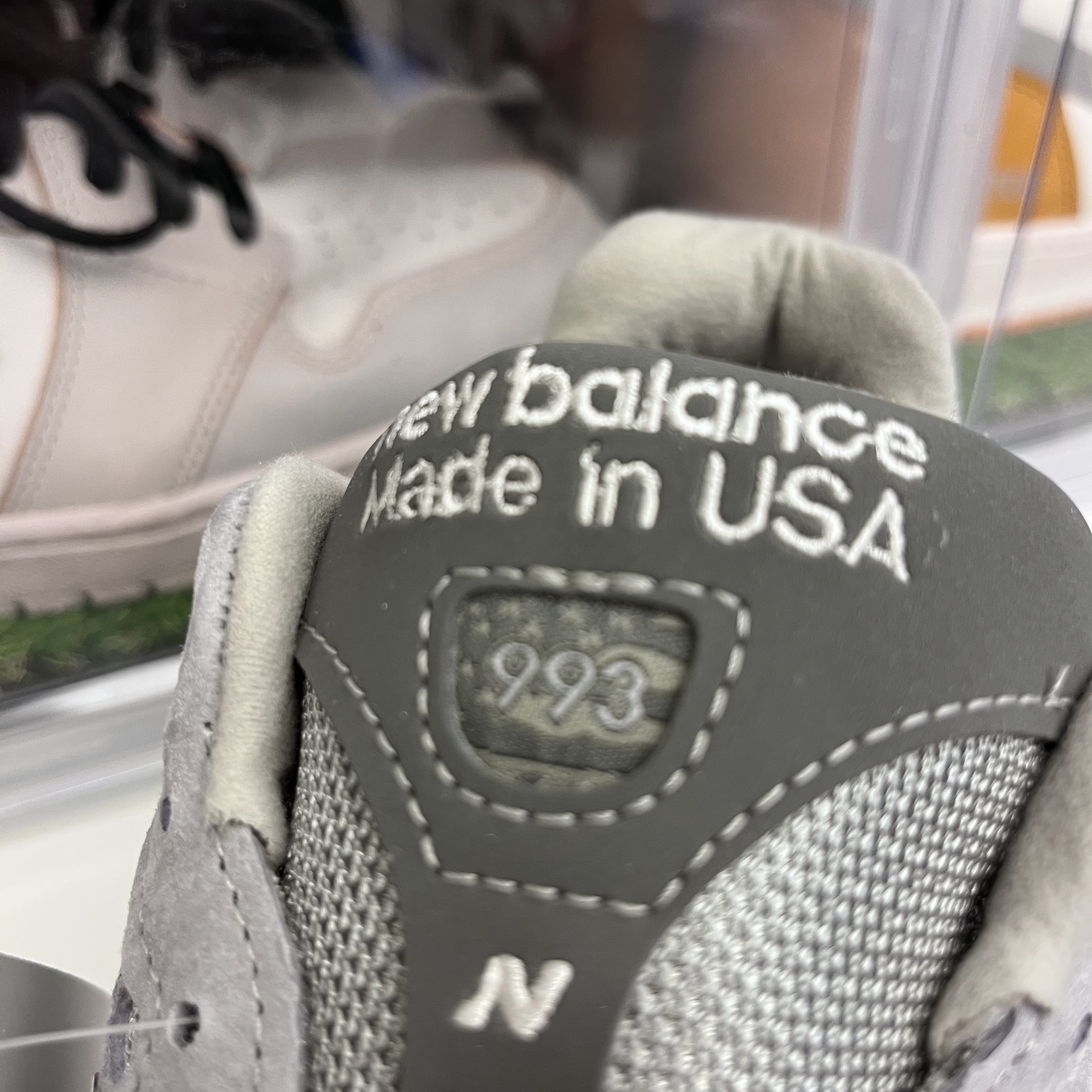 New Balance 993 Made in USA Grey - D Standard 착용 스타일 - 1
