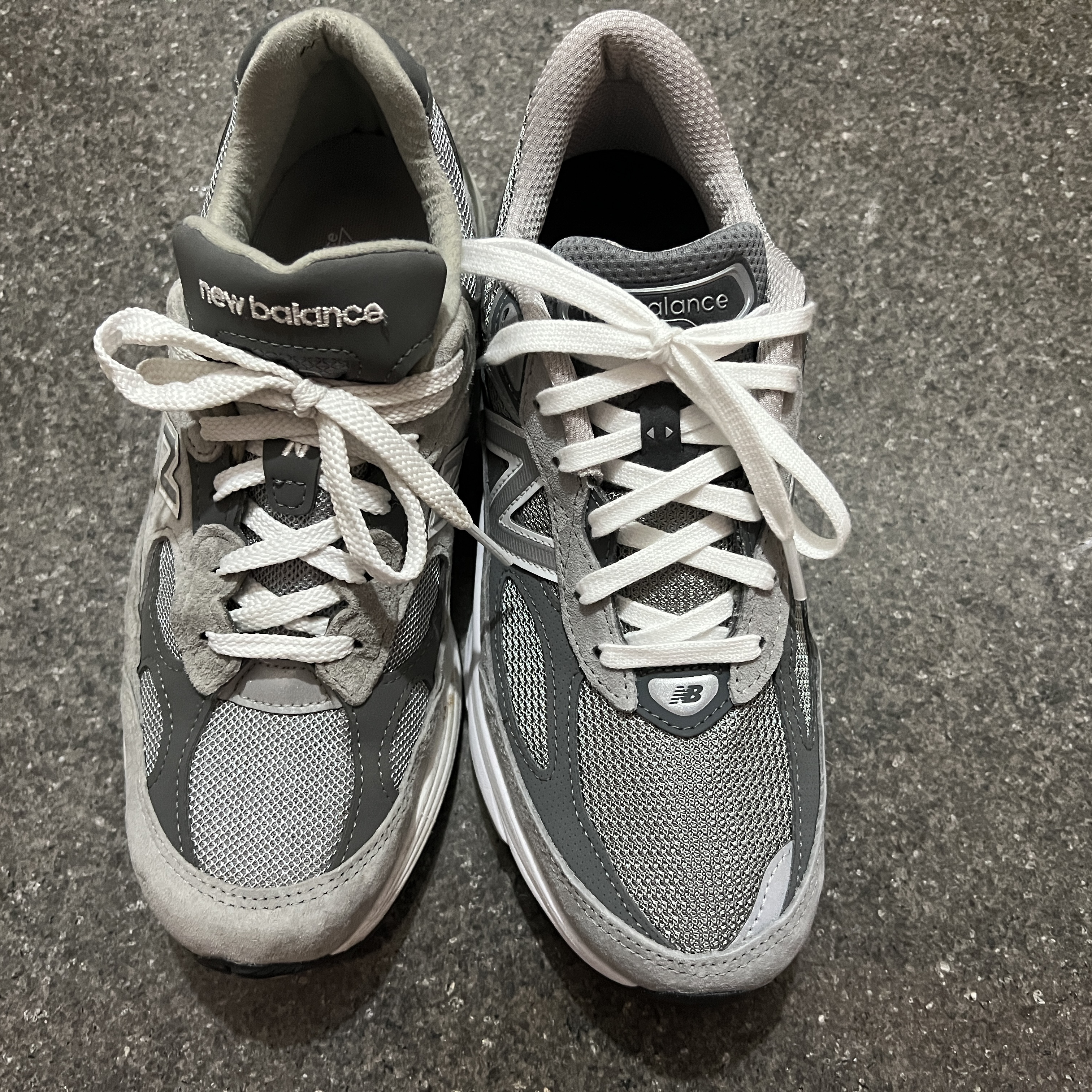 New Balance 990v6 Made in USA Grey - D Standard, New Balance 992 Made in USA Grey - D Standard 착용 스타일 - 3