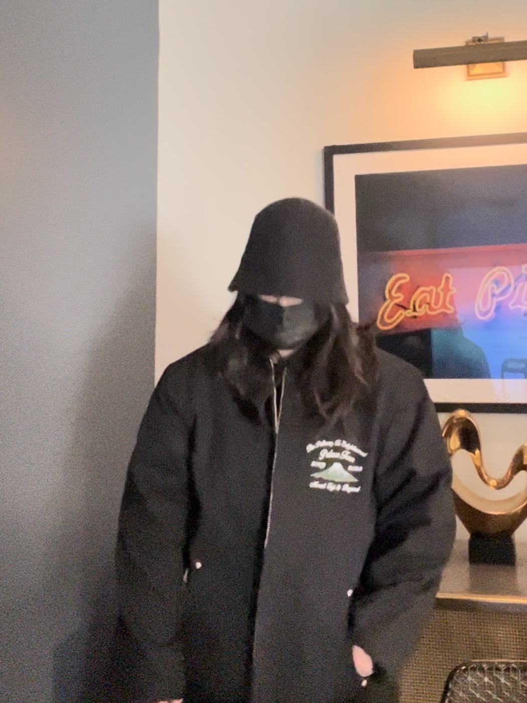 Palace Zen Work Jacket Black - 23SS 착용 스타일 - 3