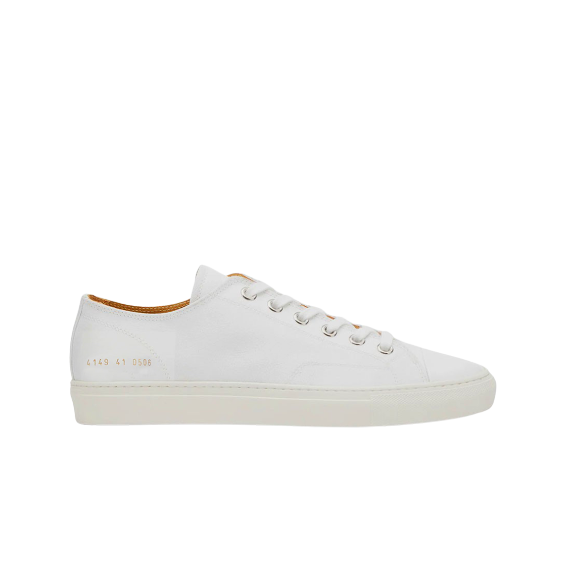 (W) 커먼 프로젝트 토너먼트 로우 캔버스 화이트((W) Common Projects Tournament Low Canvas White)