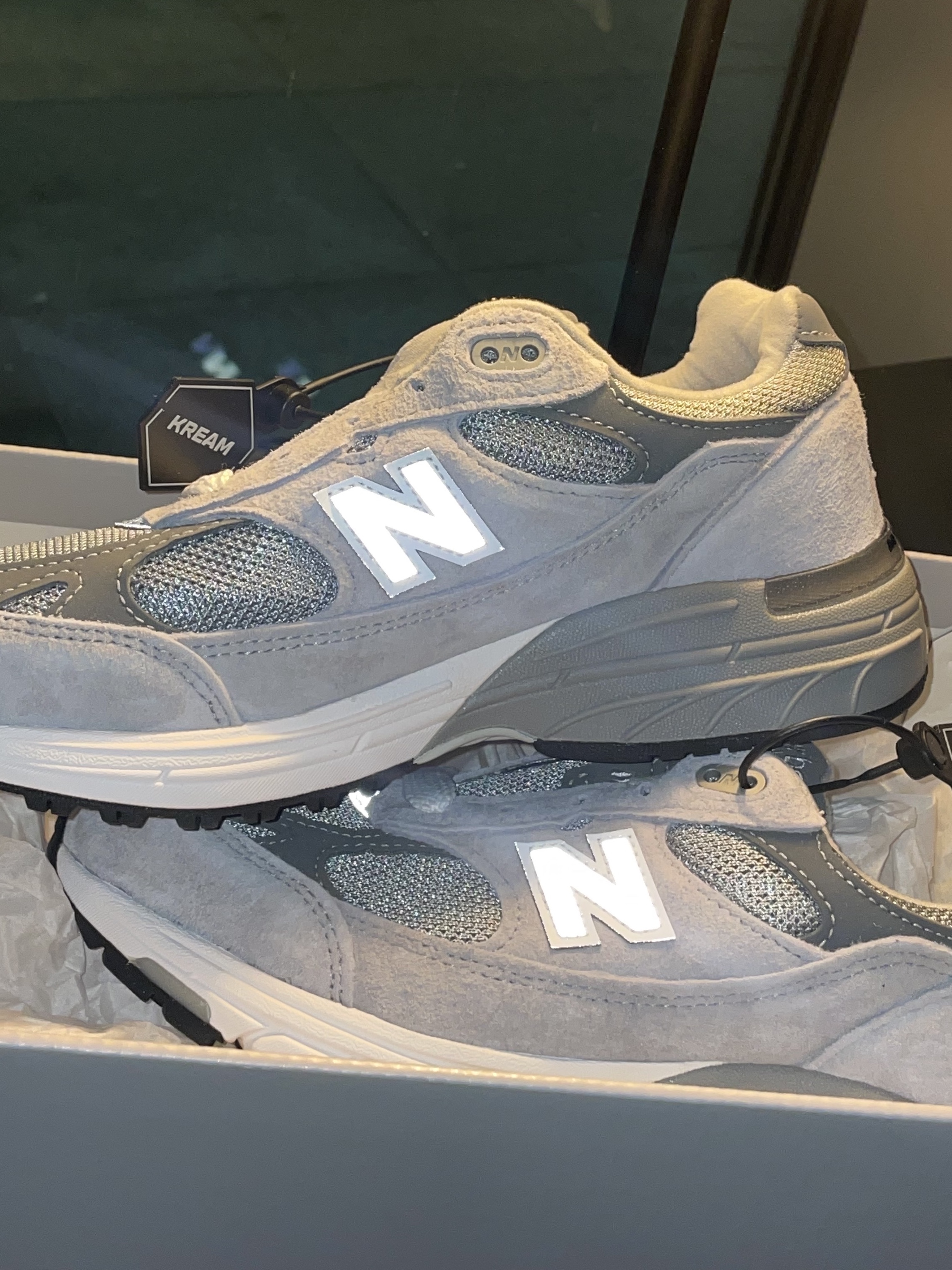 New Balance 993 Made in USA Grey - D Standard, (W) New Balance 993 Made in USA Grey - B Standard 착용 스타일 - 1