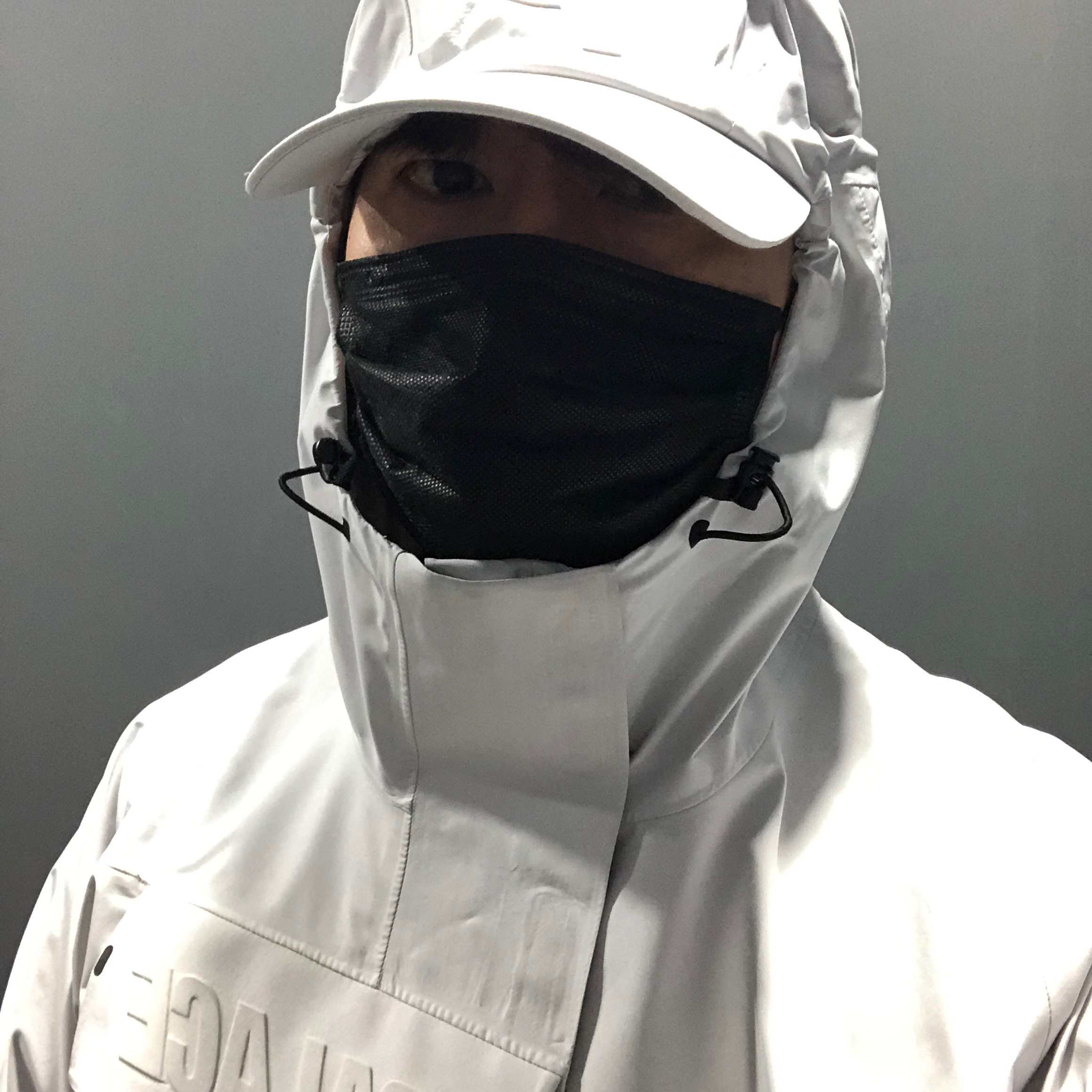 Palace Gore-Tex P Cap Jacket Grey - 21SS 착용 스타일 - 4